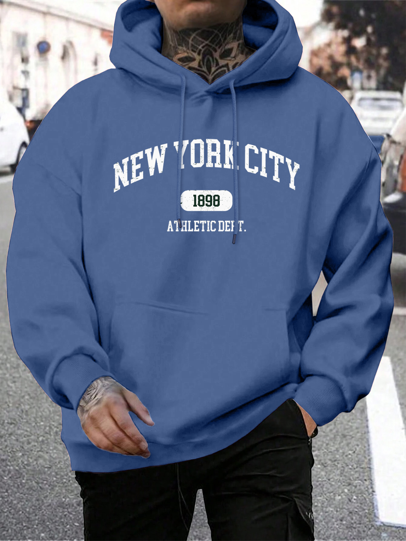 Vintage Fashion York - New York Usa City Letter Hoodie