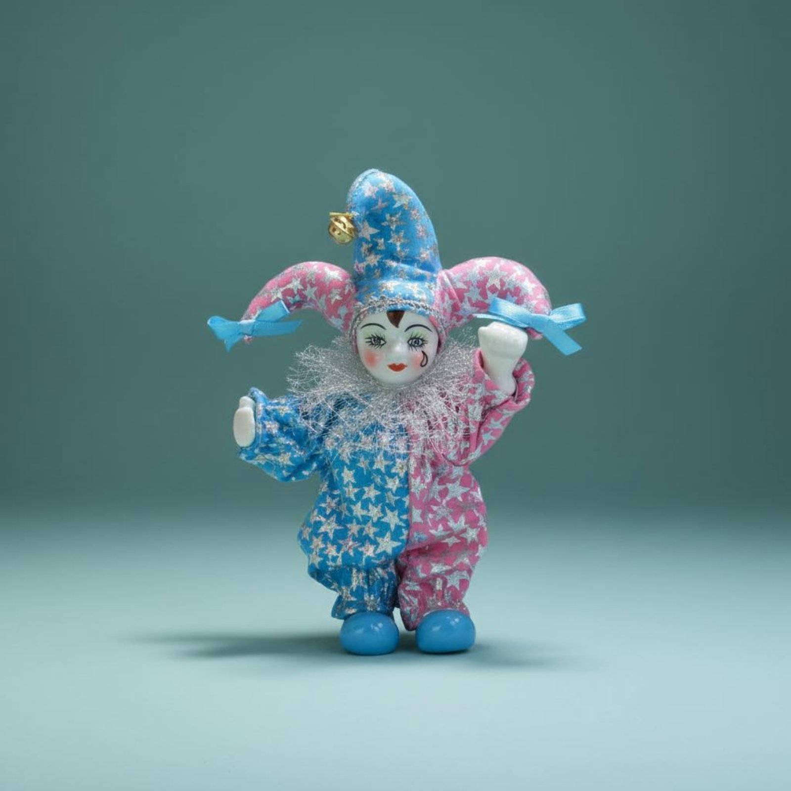 Fashion Y Vintage - Teardrop Celestial Doll Handmade Crying Clown