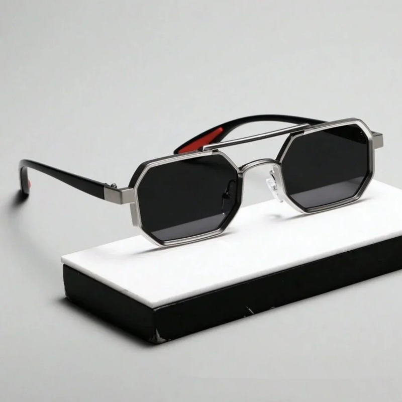 Vintage Style Women Fashion - Vintage Square Sunglasses for Men Steampunk