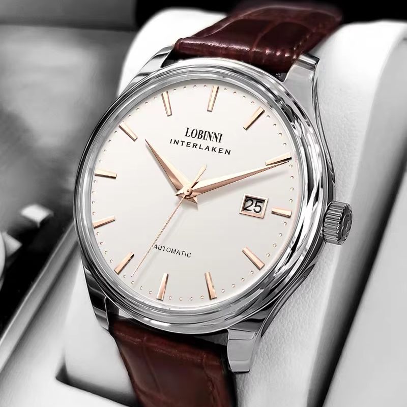 Vintage Fashion Complete - LOBINNI Men Automatic Watch Vintage 39mm