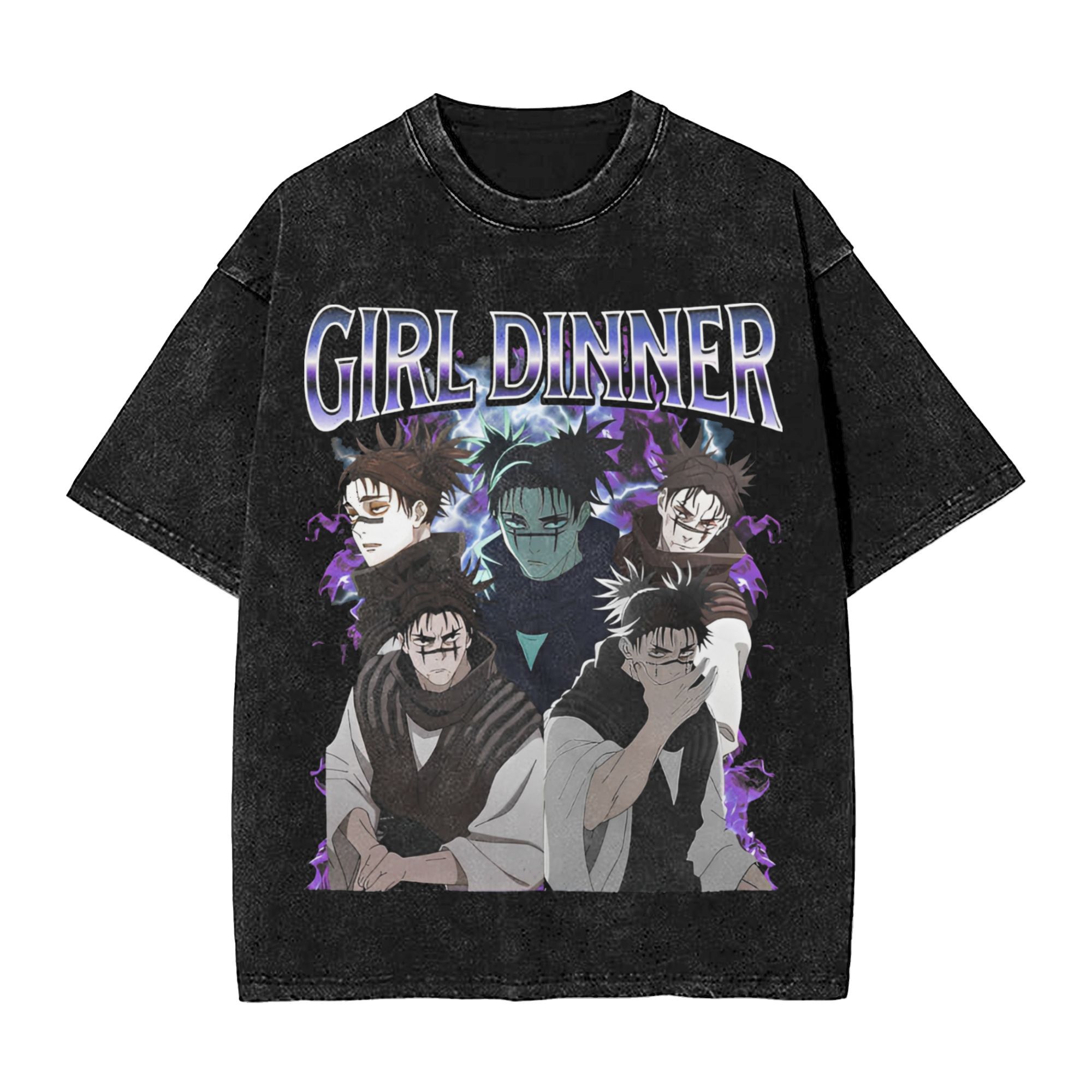 Oversized Washed T Shirt Jujut - Fashion Y Vintage avis et prix