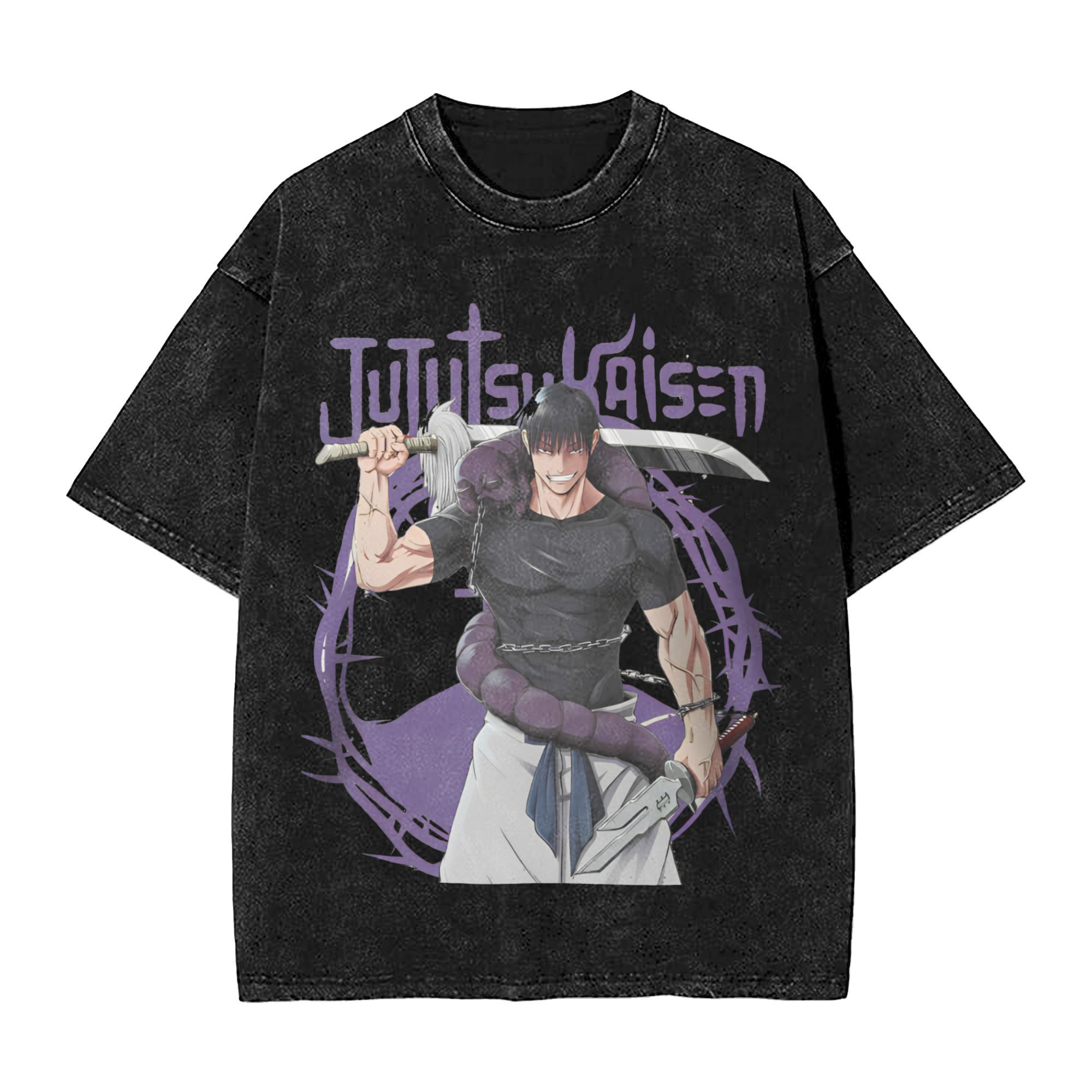 Oversized Washed T Shirt Jujut - Fashion Y Vintage avis et prix
