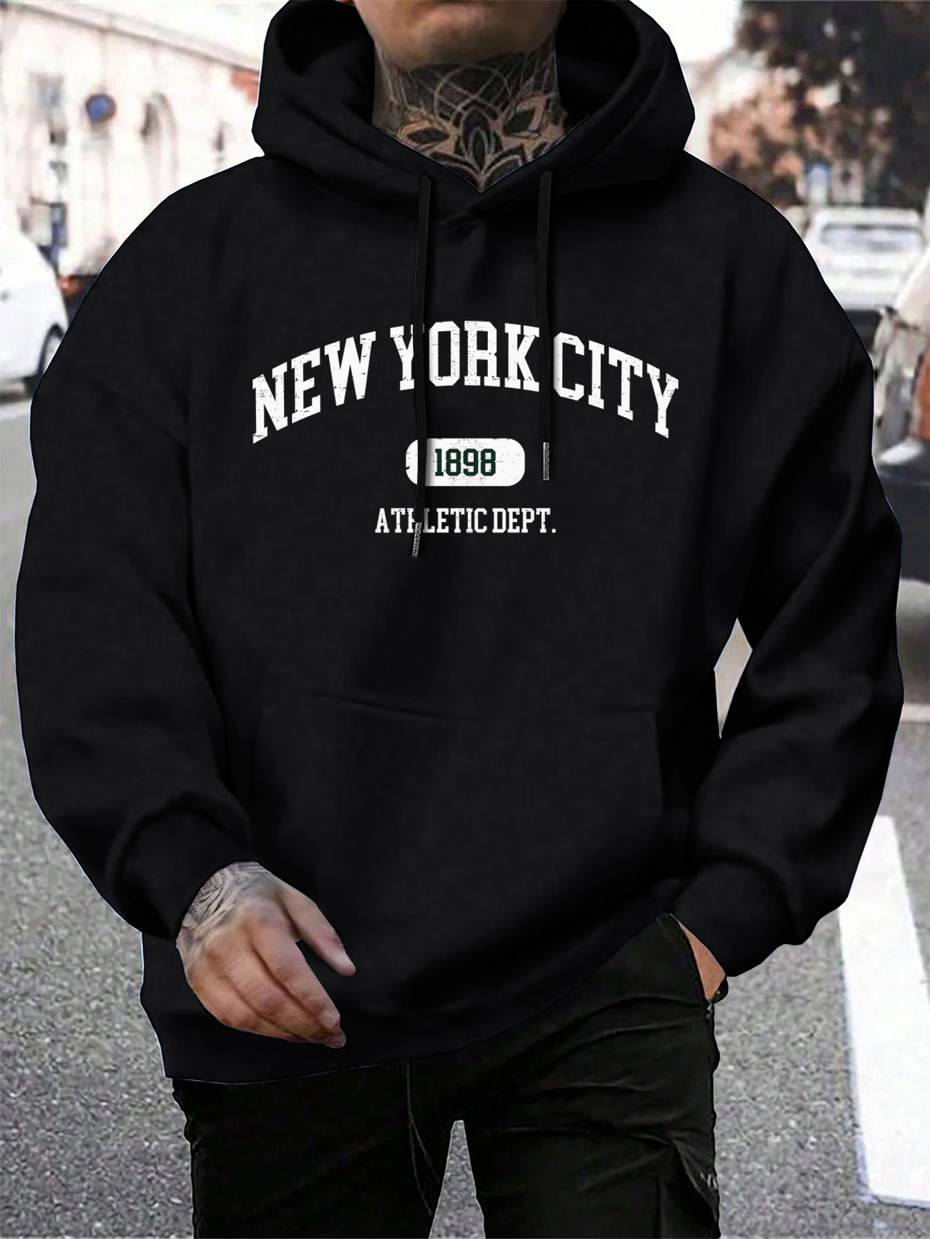New York Usa City Letter Hoodi - Vintage Fashion York avis et prix