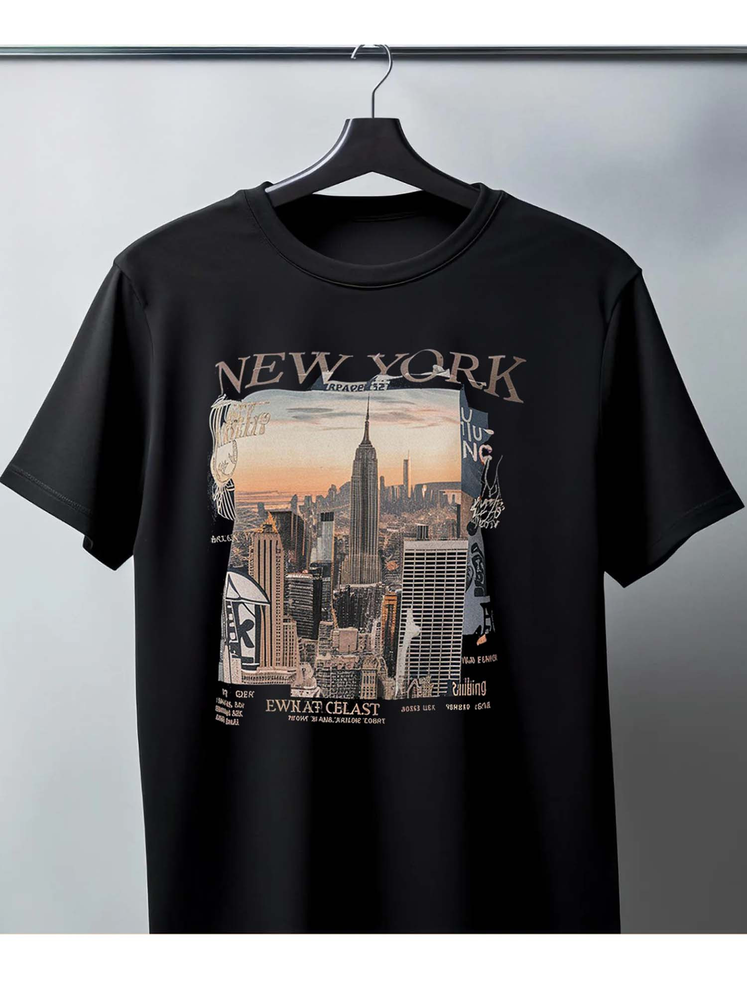 Streetwear Men's Black Graphic - Vintage Fashion York avis et prix