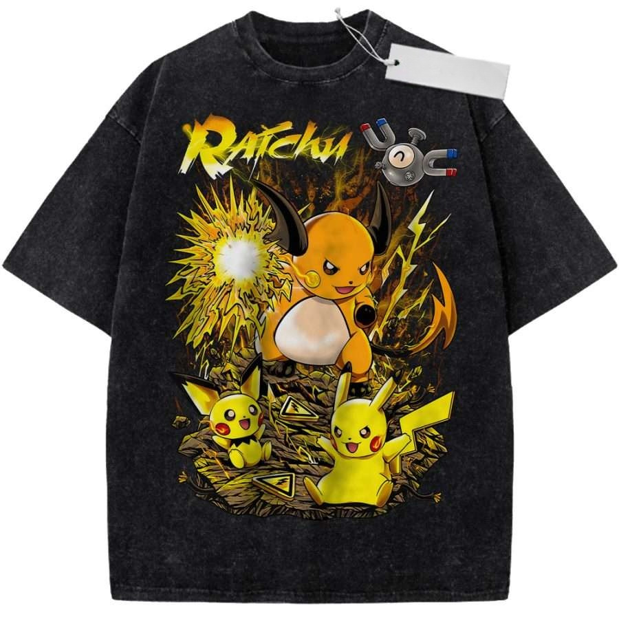 Oversize Vintage Washed Pokemo - Fashion Y Vintage avis et prix