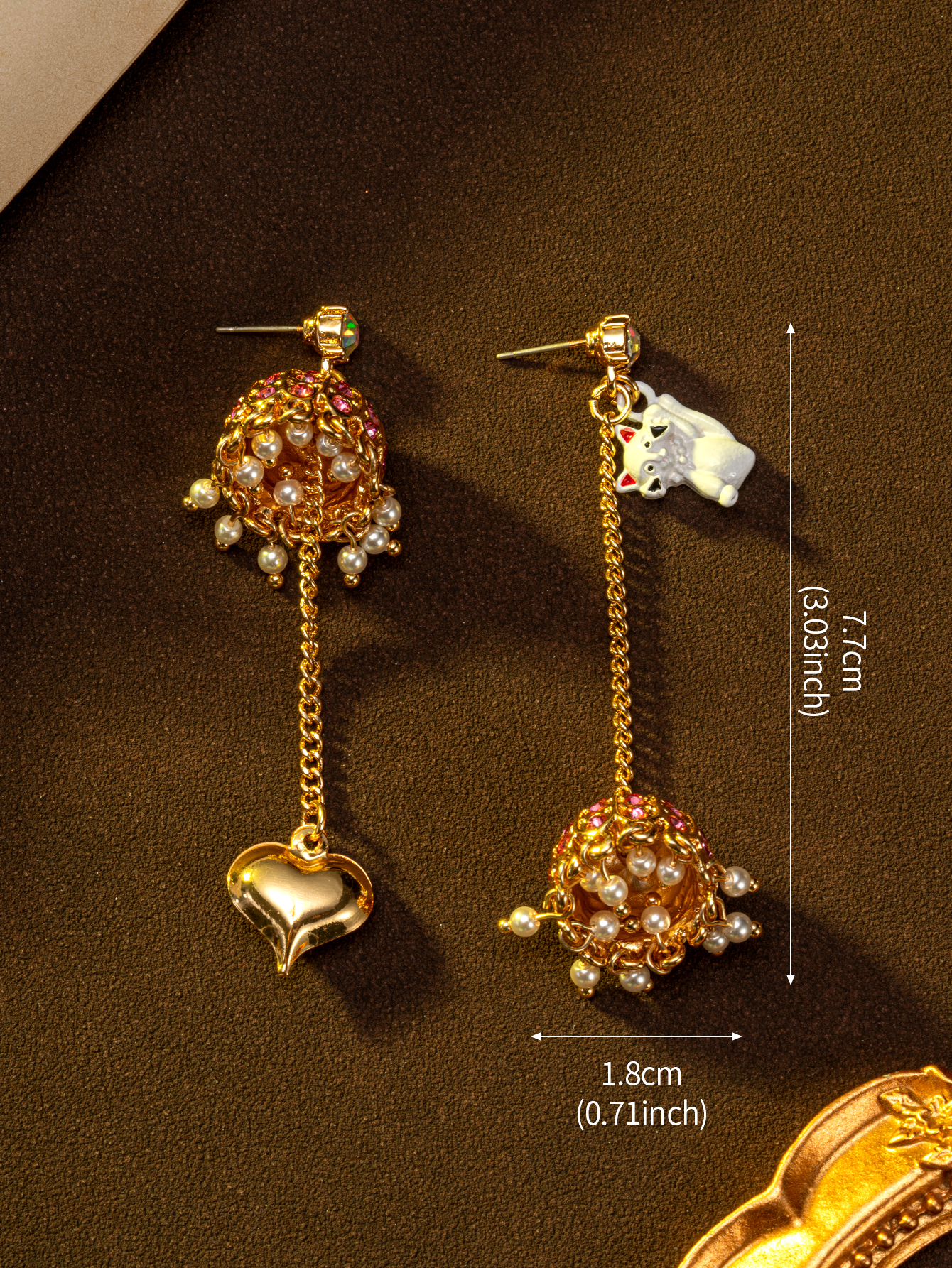 1 Pair of Vintage Rhinestone-E - Quirky Vintage Fashion avis et prix