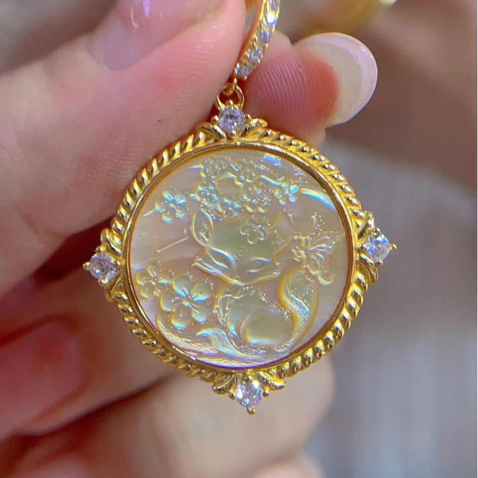 925 Sterling Silver Shell Came - Vintage Fashion Center avis et prix