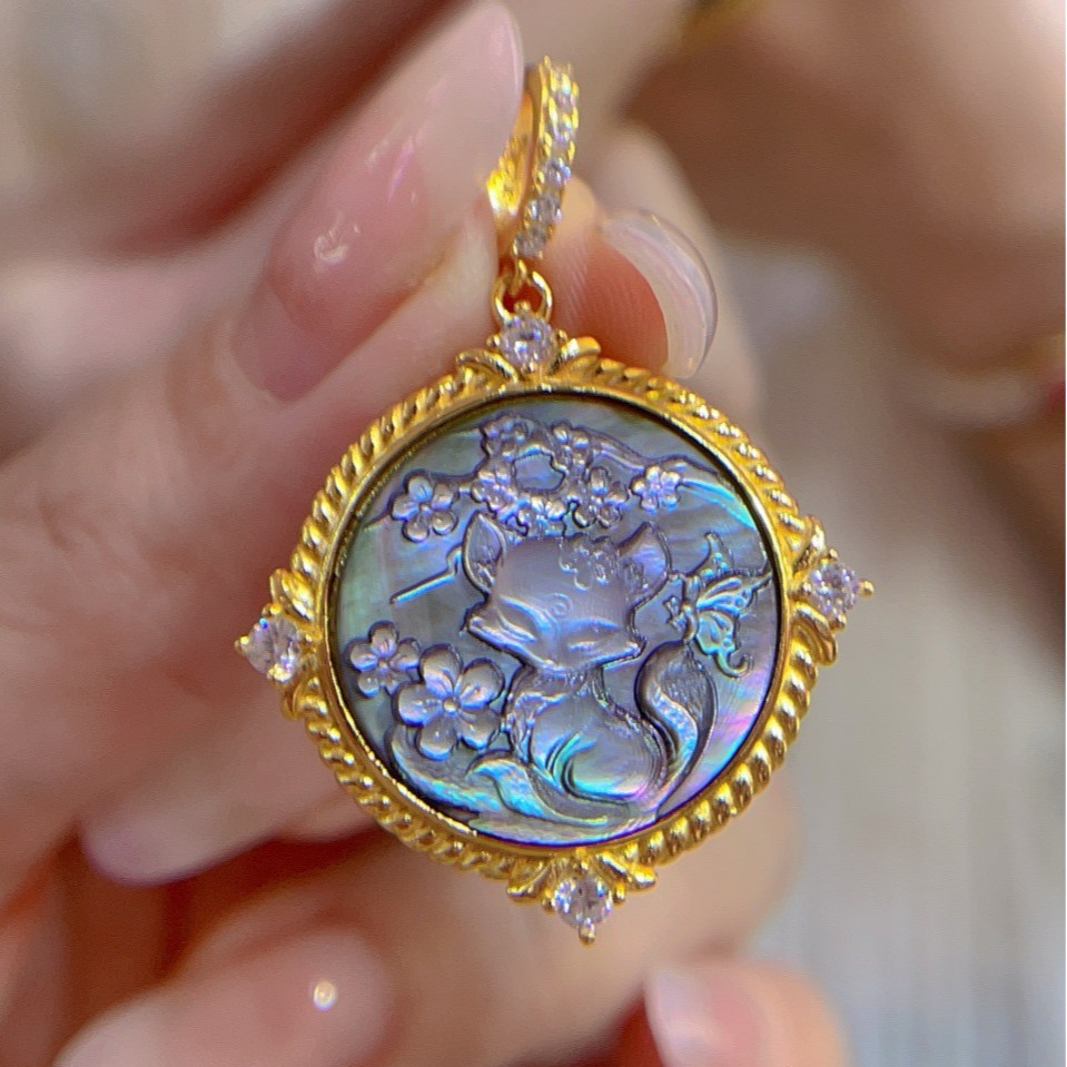925 Sterling Silver Shell Came - Vintage Fashion Center avis et prix