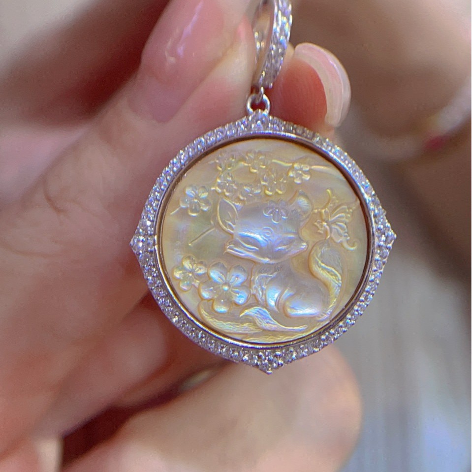 925 Sterling Silver Shell Came - Vintage Fashion Center avis et prix