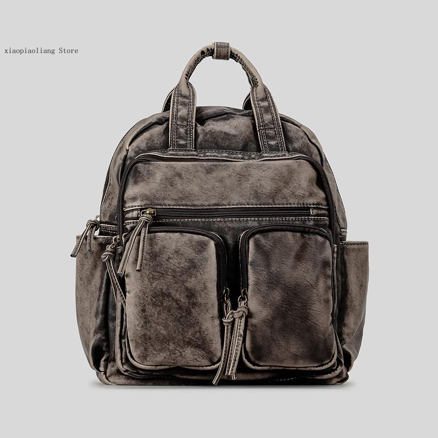 Luxury Soft Washed Pu Leather  - Vintage Fashion Trends avis et prix