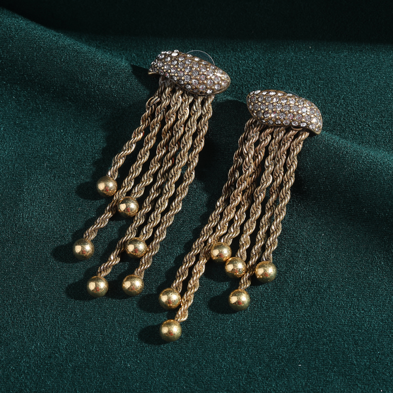 Vintage Gold Color Rope Tassel - Vintage Fashion Jewelry Brands avis et prix