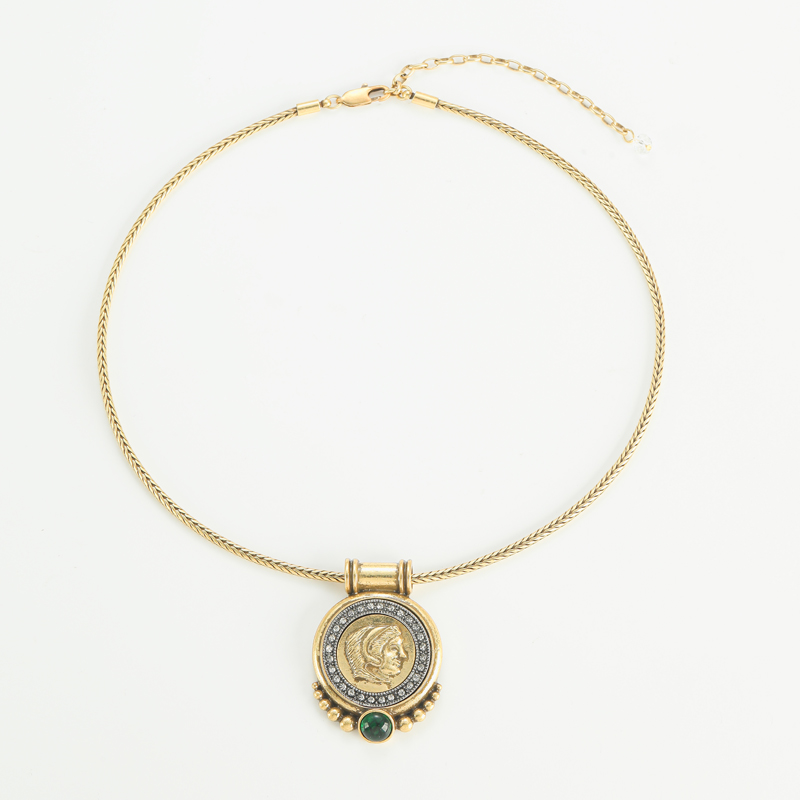 Head Ancient Coin Pendant Chok - Vintage Fashion Jewelry Brands avis et prix