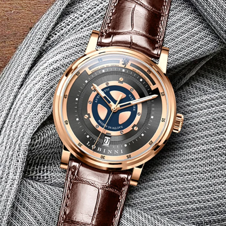 Lobinni Men Automatic Watch Vi - Vintage Fashion Complete avis et prix