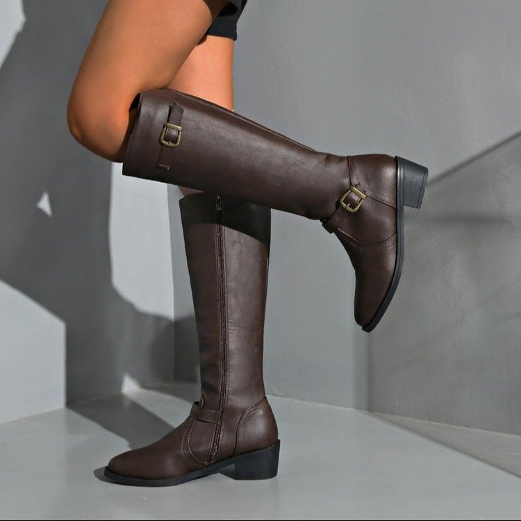 Women Knee High Boots Platform - Vintage Fashion Heels avis et prix