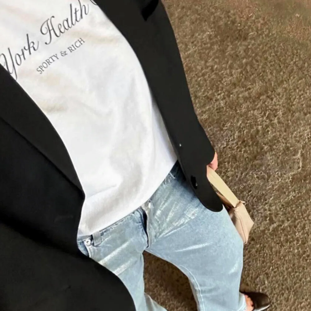 New York Letters Printing Wome - Vintage Fashion York avis et prix