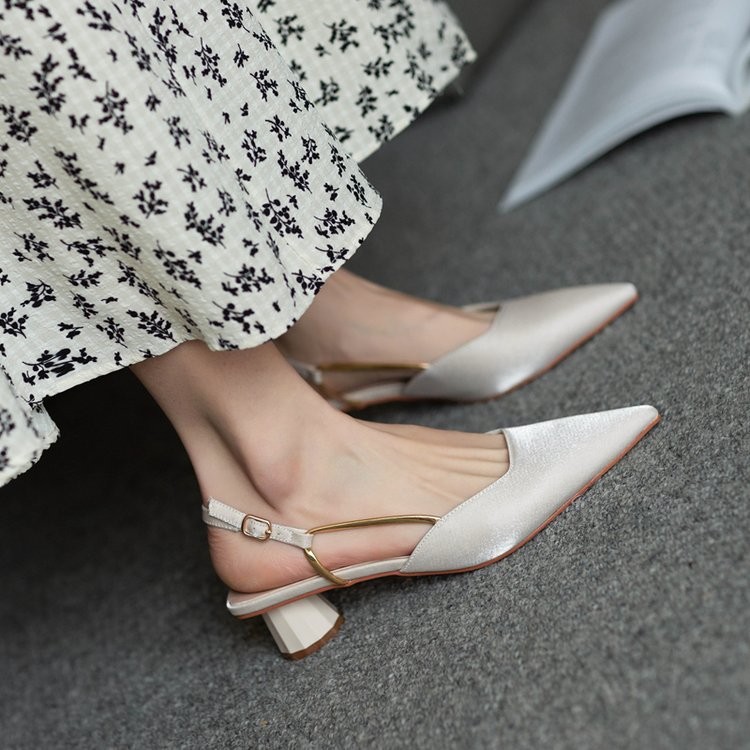 French Vintage Pointed-Toe San - Vintage Style Women Fashion avis et prix