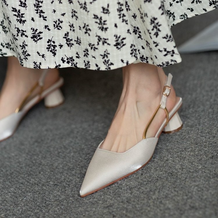 French Vintage Pointed-Toe San - Vintage Style Women Fashion avis et prix