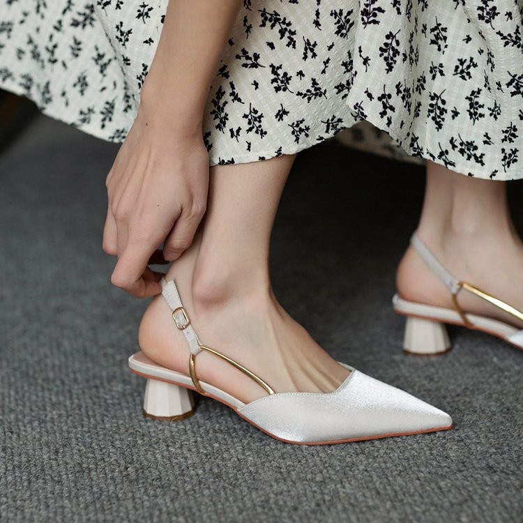 French Vintage Pointed-Toe San - Vintage Style Women Fashion avis et prix