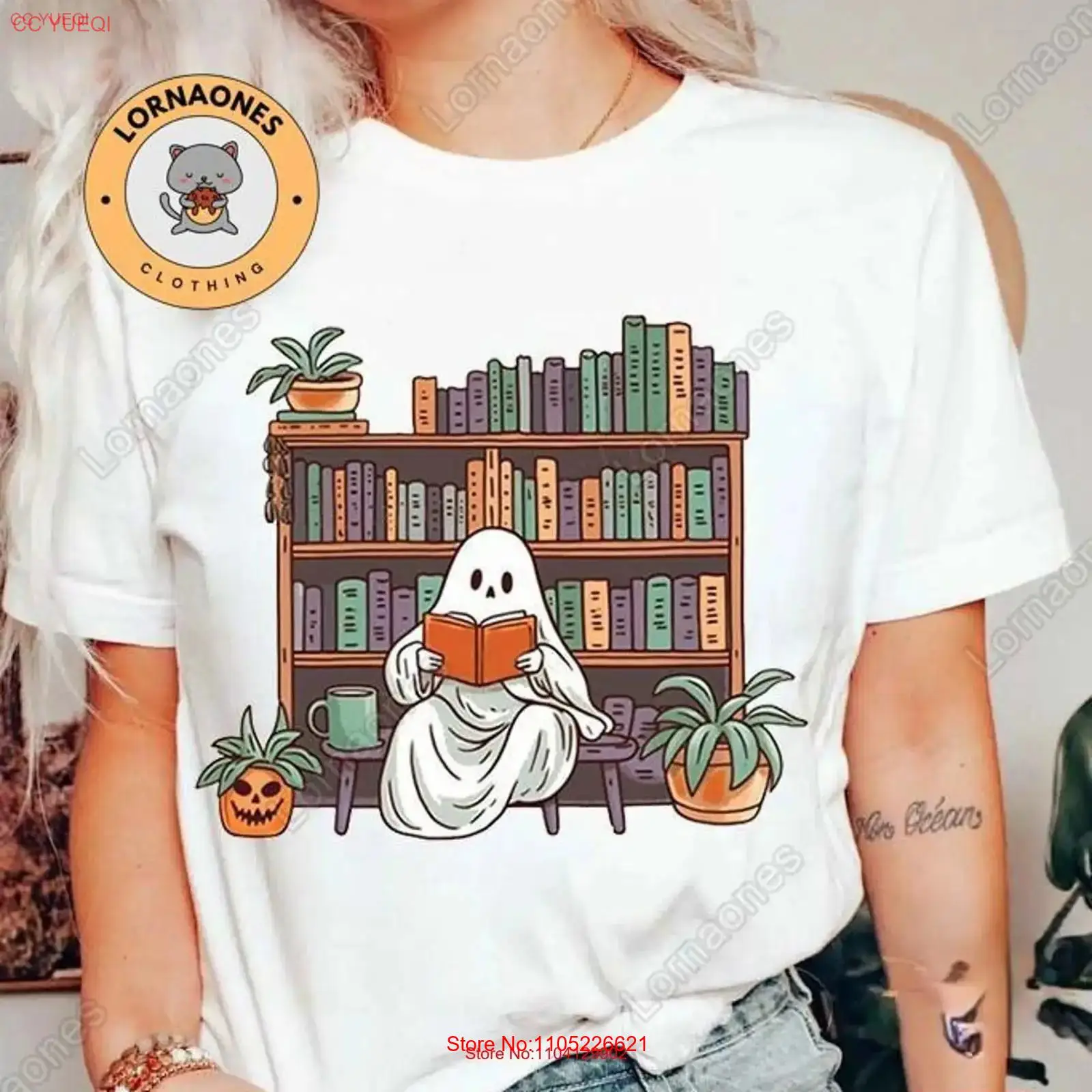 Halloween GhosT T Shirt Readin - Vintage Fashion Library avis et prix