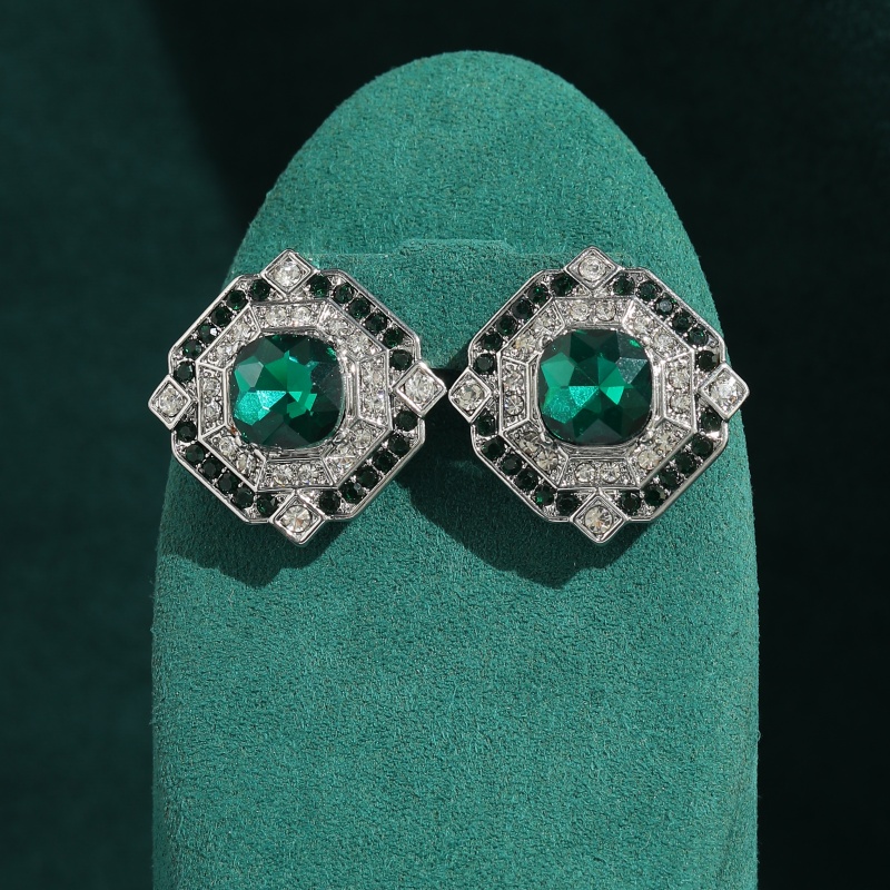 Vintage Square Emerald Crystal - Vintage Fashion Jewelry Brands avis et prix