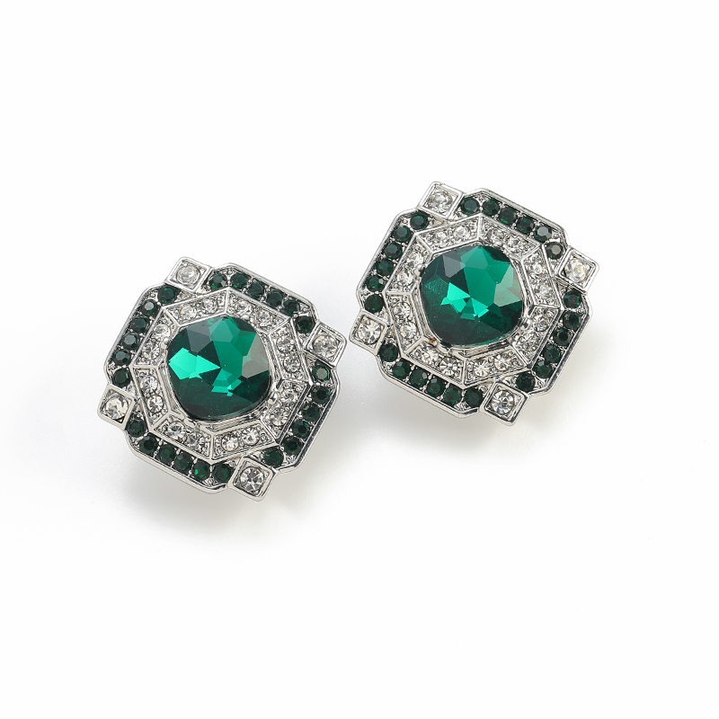 Vintage Square Emerald Crystal - Vintage Fashion Jewelry Brands avis et prix