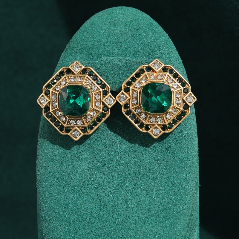 Vintage Square Emerald Crystal - Vintage Fashion Jewelry Brands avis et prix