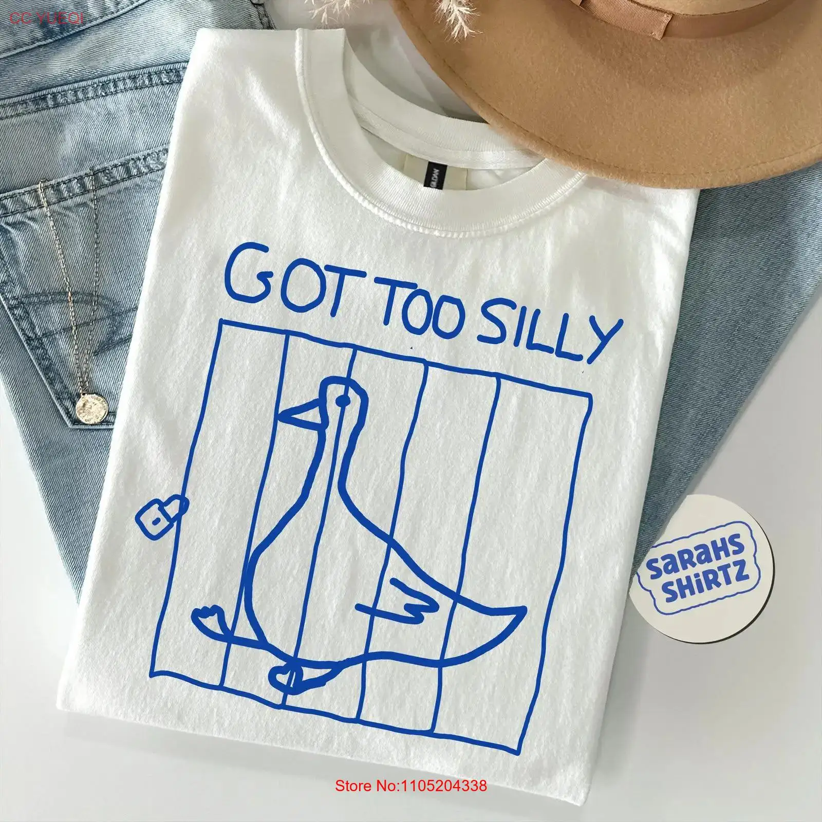 Wake Up Act Silly T Shirt Goos - Quirky Vintage Fashion avis et prix