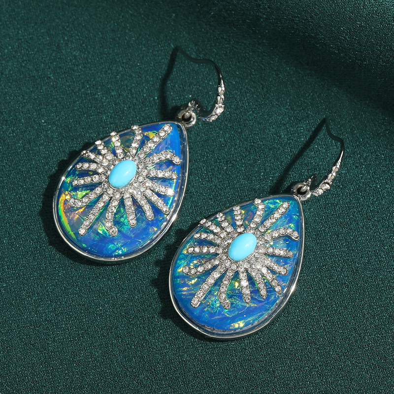 Vintage Bright Opal Blue Drop  - Vintage Fashion Jewelry Brands avis et prix