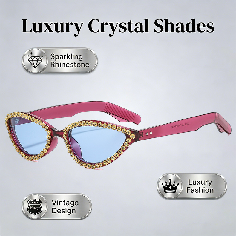 Retro Small Cat Eye Sunglasses - Vintage Fashion Club Photos avis et prix