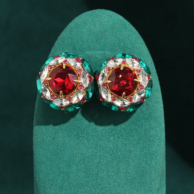 Vintage Red Crystal White Zirc - Vintage Fashion Jewelry Brands avis et prix