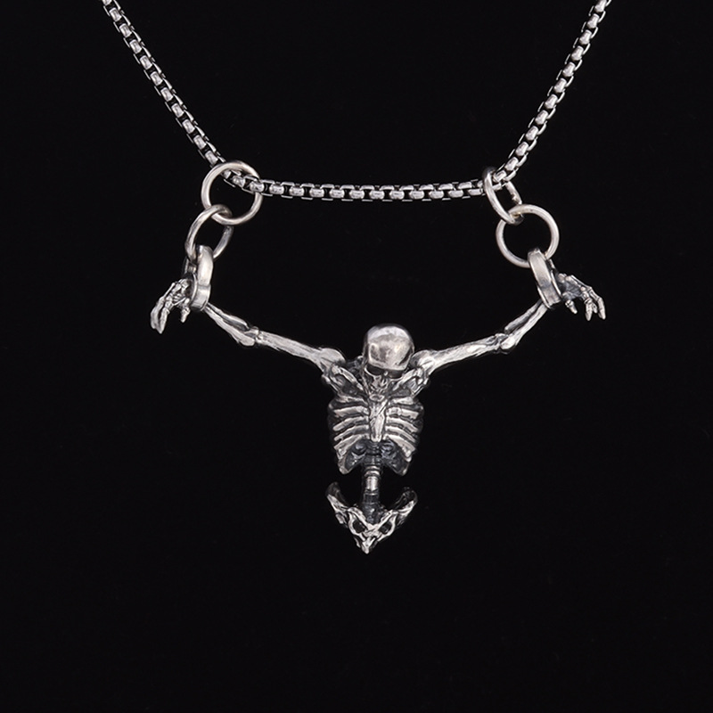 Mens Gothic Vintage Silver Pla - Quirky Vintage Fashion avis et prix