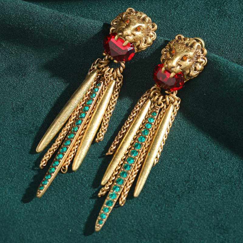 Vintage Lion Head Red Treasure - Vintage Fashion Jewelry Brands avis et prix
