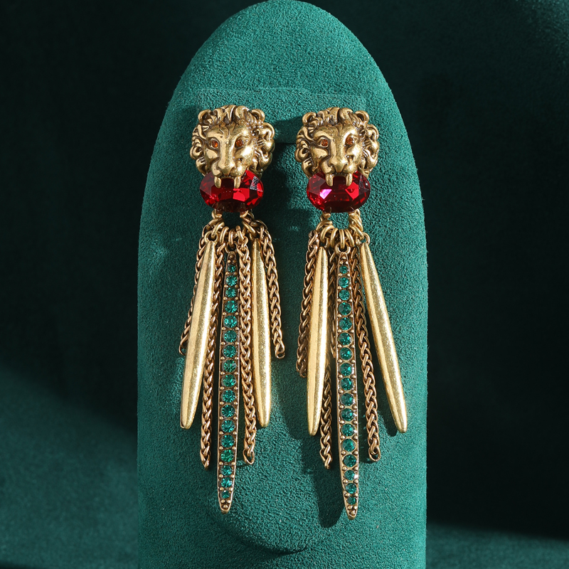 Vintage Lion Head Red Treasure - Vintage Fashion Jewelry Brands avis et prix