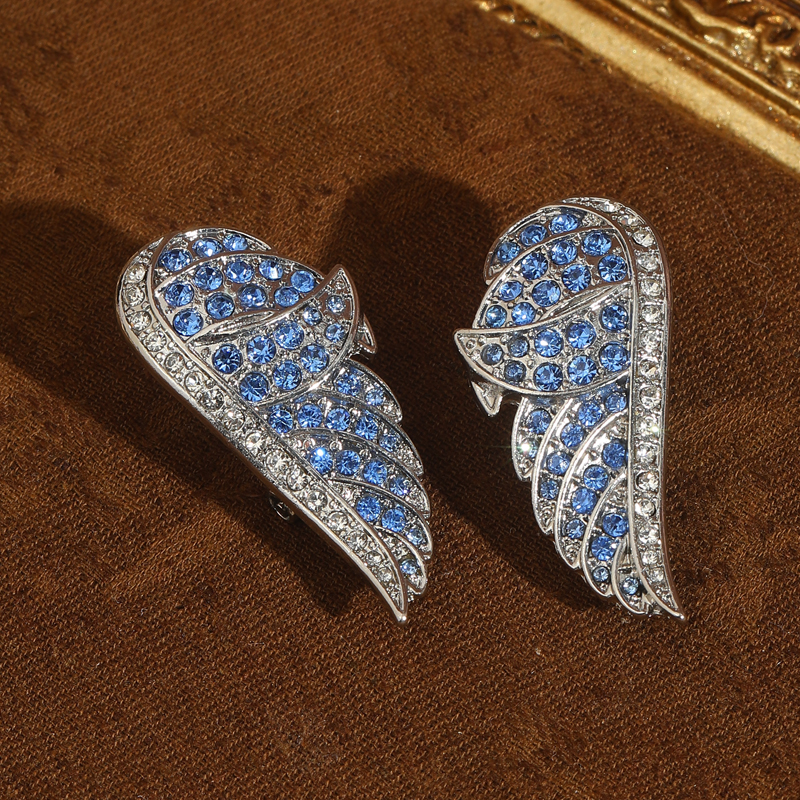 Vintage Angel Wing Blue Earrin - Vintage Fashion Jewelry Brands avis et prix