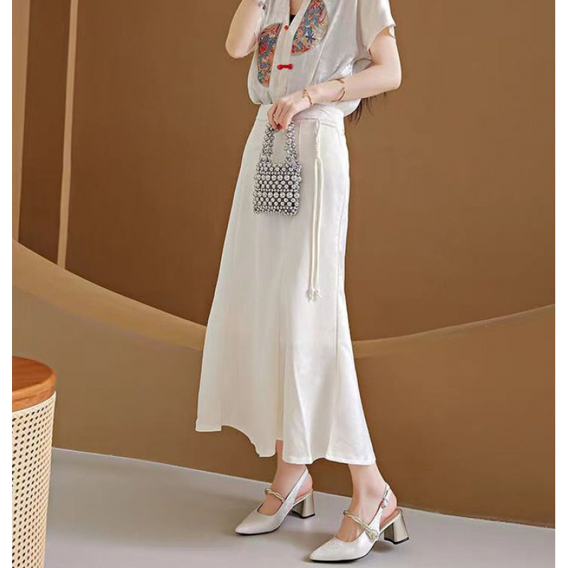 New Chinese-style elegant sati - Vintage Style Women Fashion avis et prix
