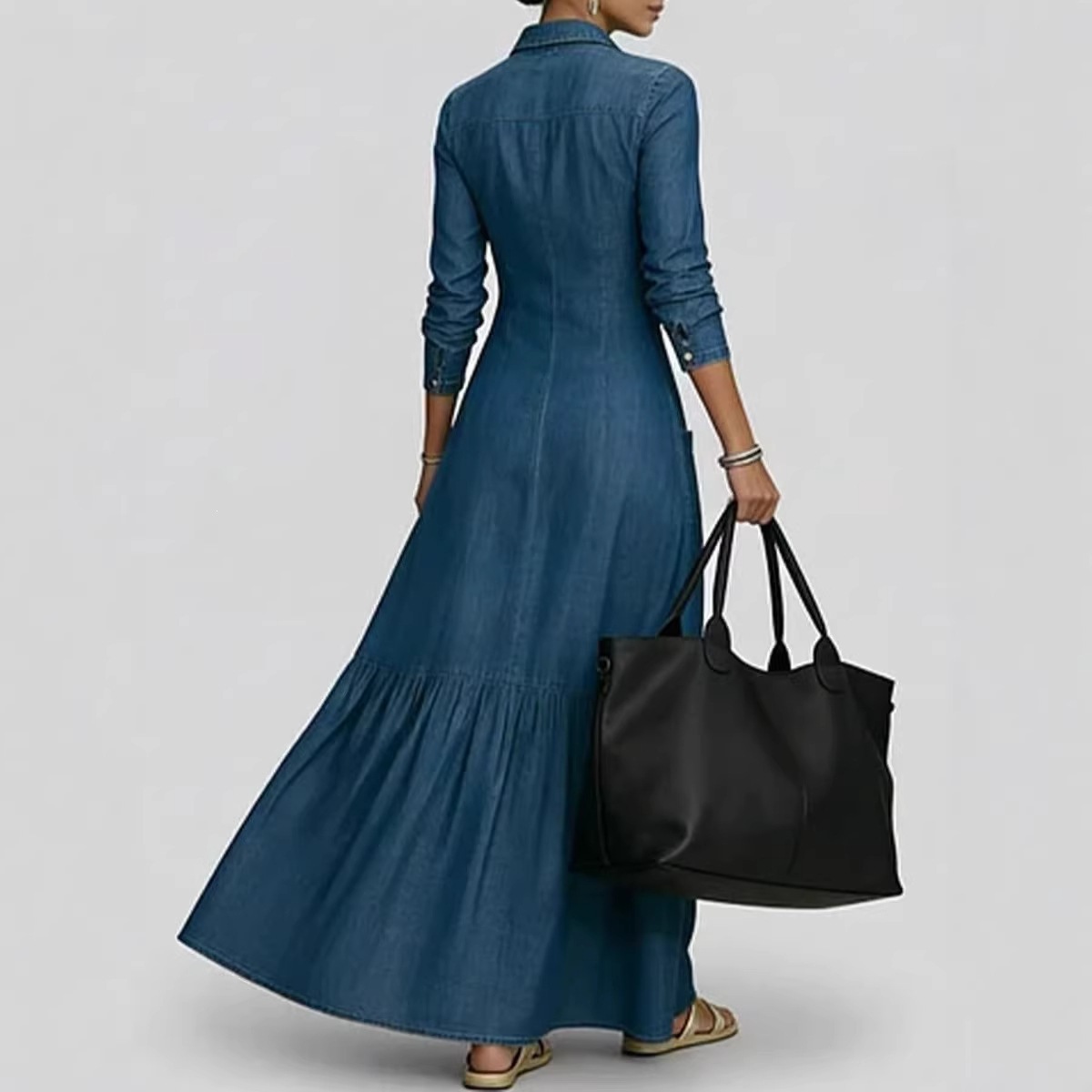 New Fashion Long Sleeve Turn-d - Vintage Style Women Fashion avis et prix