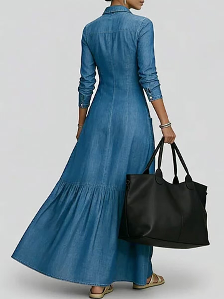 New Fashion Long Sleeve Turn-d - Vintage Style Women Fashion avis et prix